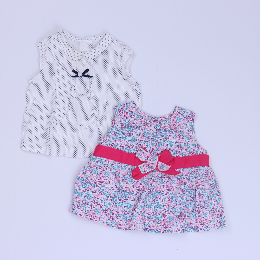 EPK Girls White | Pink | Blue Blouse size: 6 Months